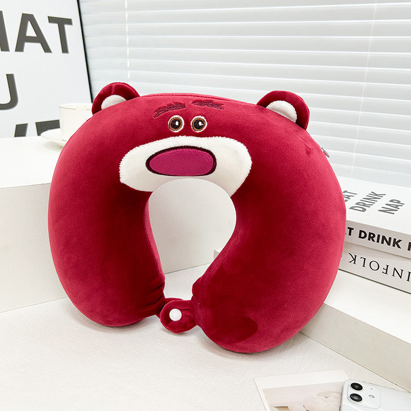 Women Kitten Neck Support Pillow Bowlift