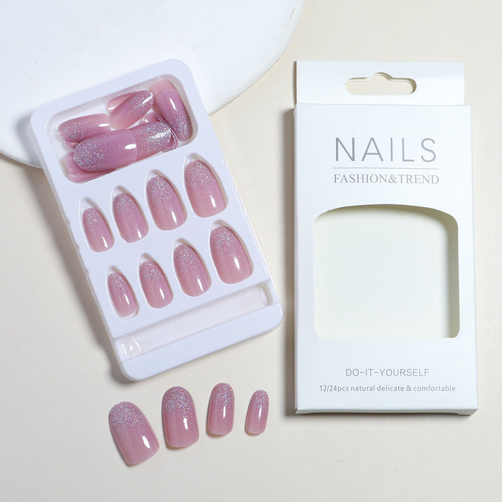 Elegant DIY Glittering Press-On Nail Set Bowlift