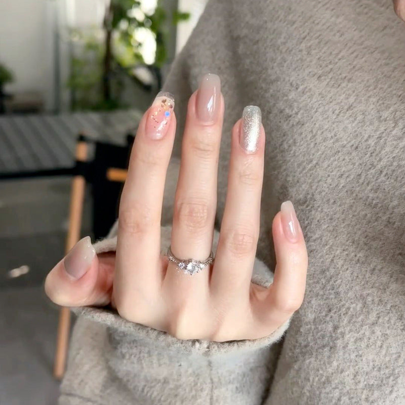 Premium Artistic Long Stiletto Nail Tips with Intricate Embellishments Bowlift