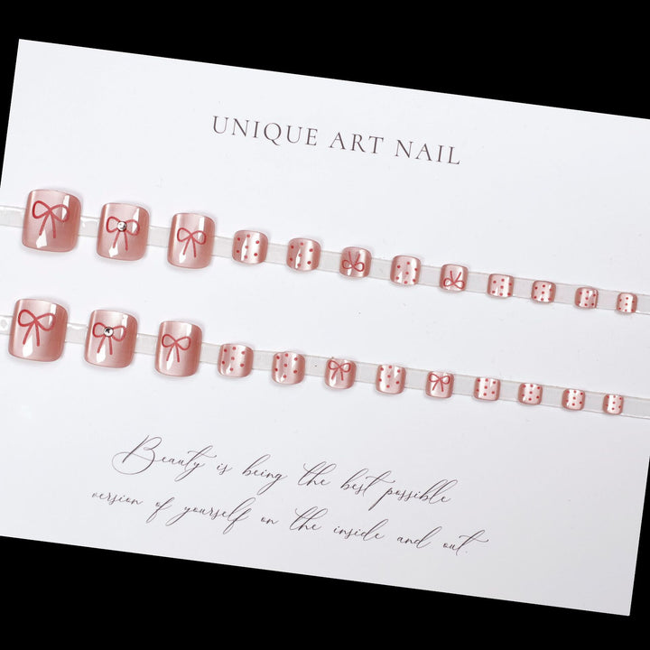 Decorative Press-On Toe Nail Art Bowlift