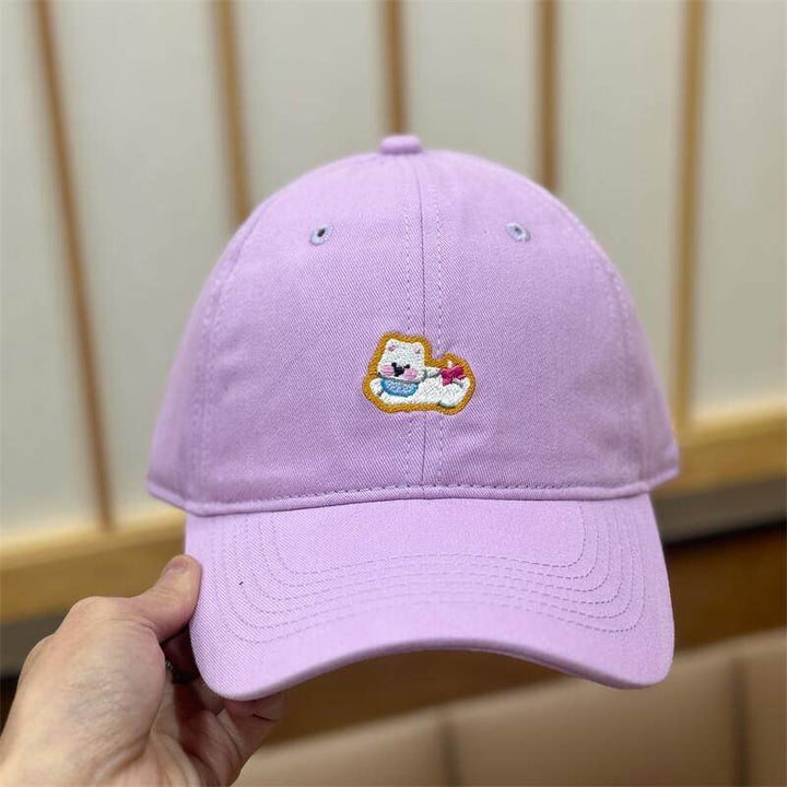 Women's Embroidered Fun Character Baseball Cap Bowlift