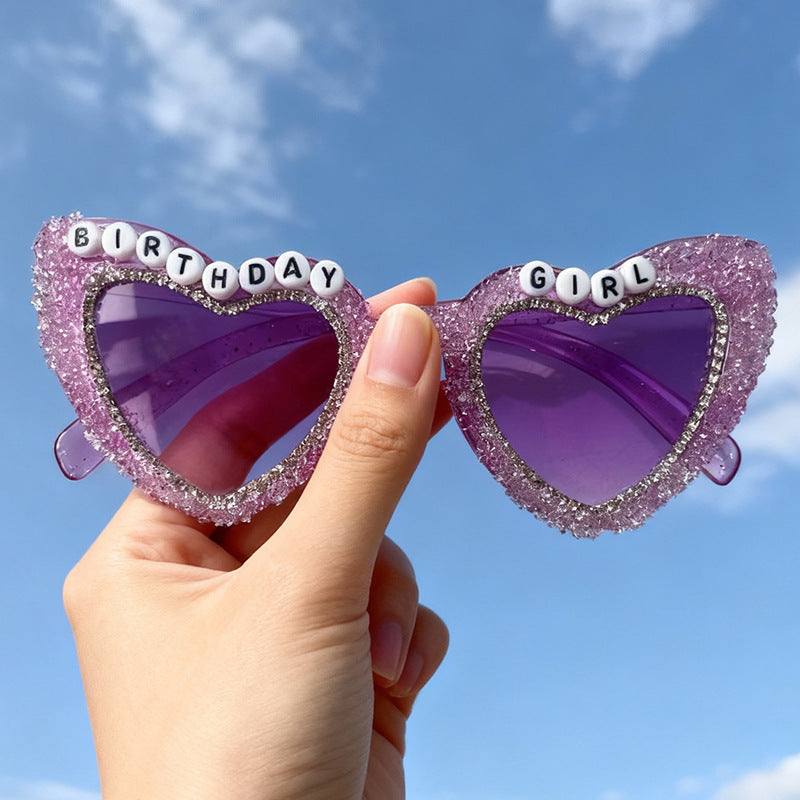 Heart-Shaped Celebration Sunglasses Bowlift