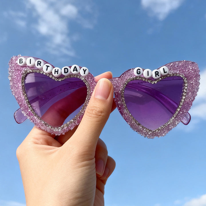 Heart-Shaped Celebration Sunglasses Bowlift