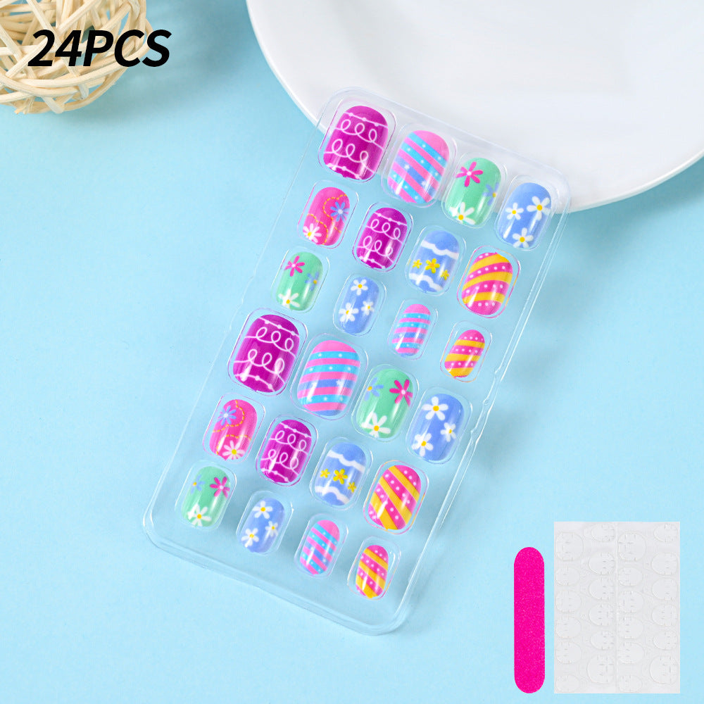 Themed Summer Beach Nail Art Press-On Nails Bowlift