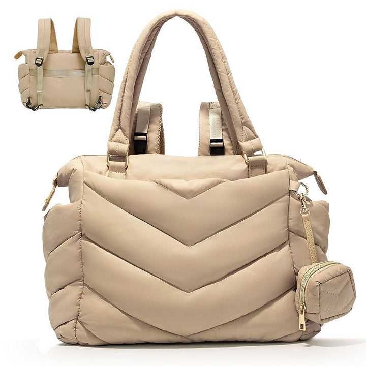 Padded shoulder bag with versatile carrying system Bowlift