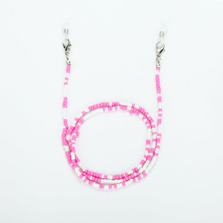 Colored bead necklace with carabiner clasp Bowlift