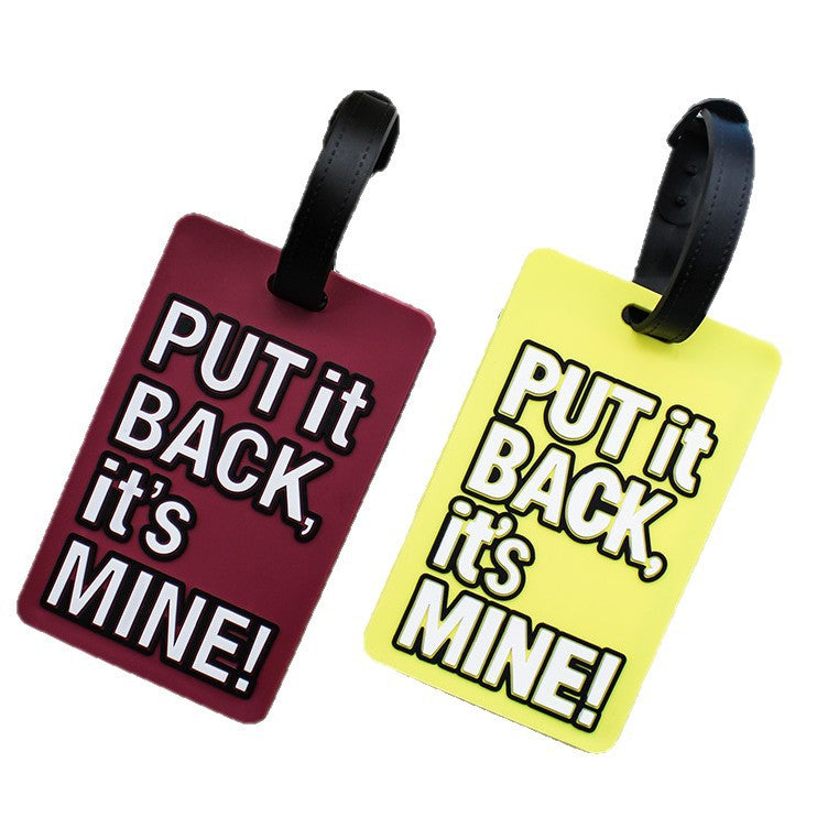 Unisex Luggage Tag with Humorous Saying Bowlift