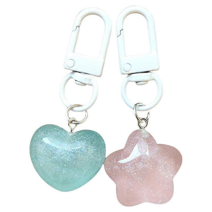 Keychain with Radiant Heart Bowlift