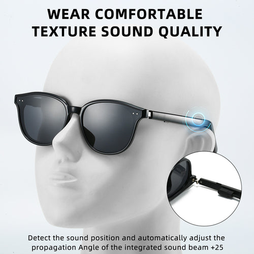 Women's sunglasses in trendy square design with polarized lenses Bowlift