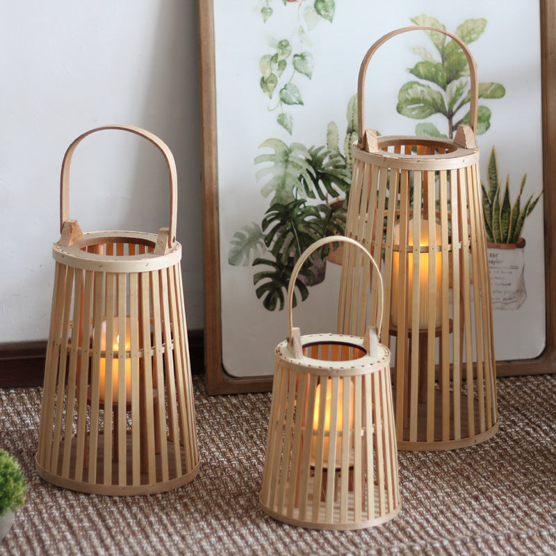 Decorative Wooden Lantern Bowlift