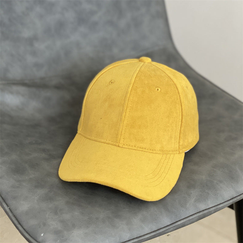 Men's Suede Texture Classic Cap Bowlift