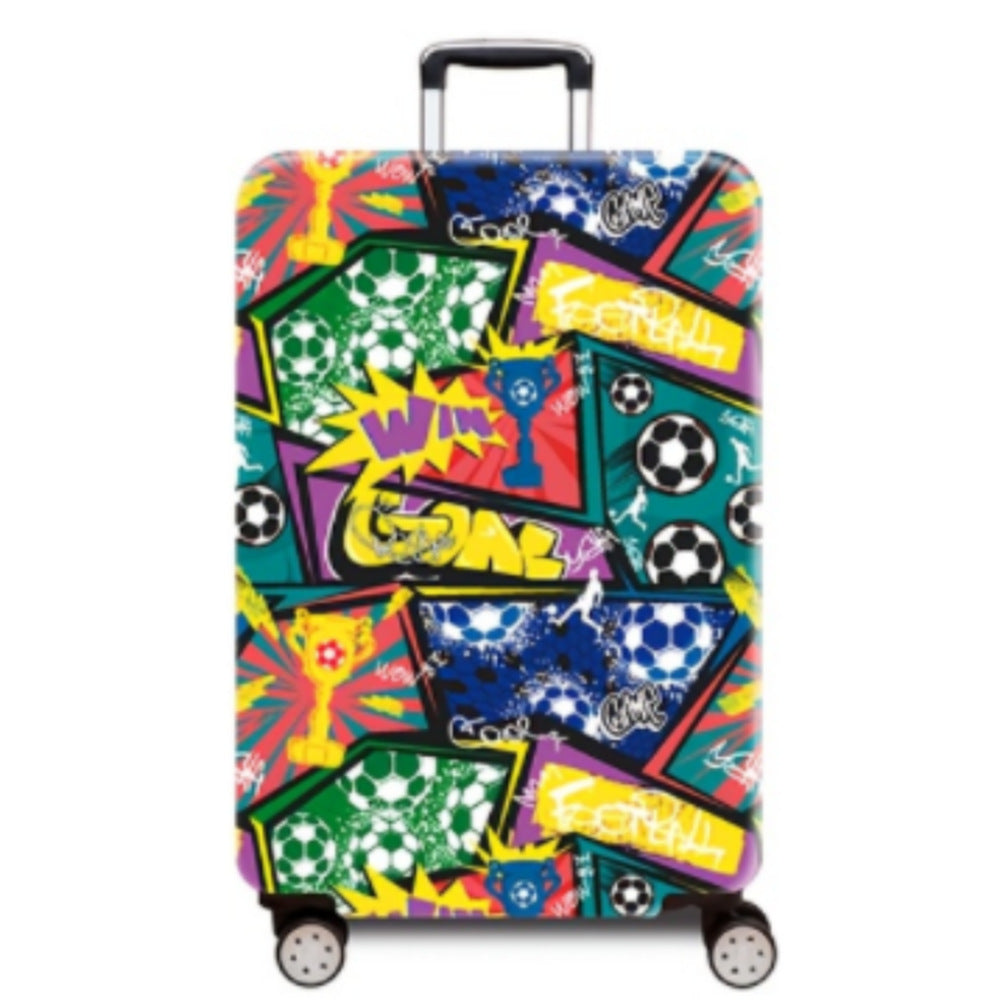 Women's hard-shell suitcase with dynamic football motif Bowlift