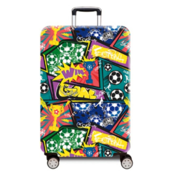 Women's hard-shell suitcase with dynamic football motif Bowlift