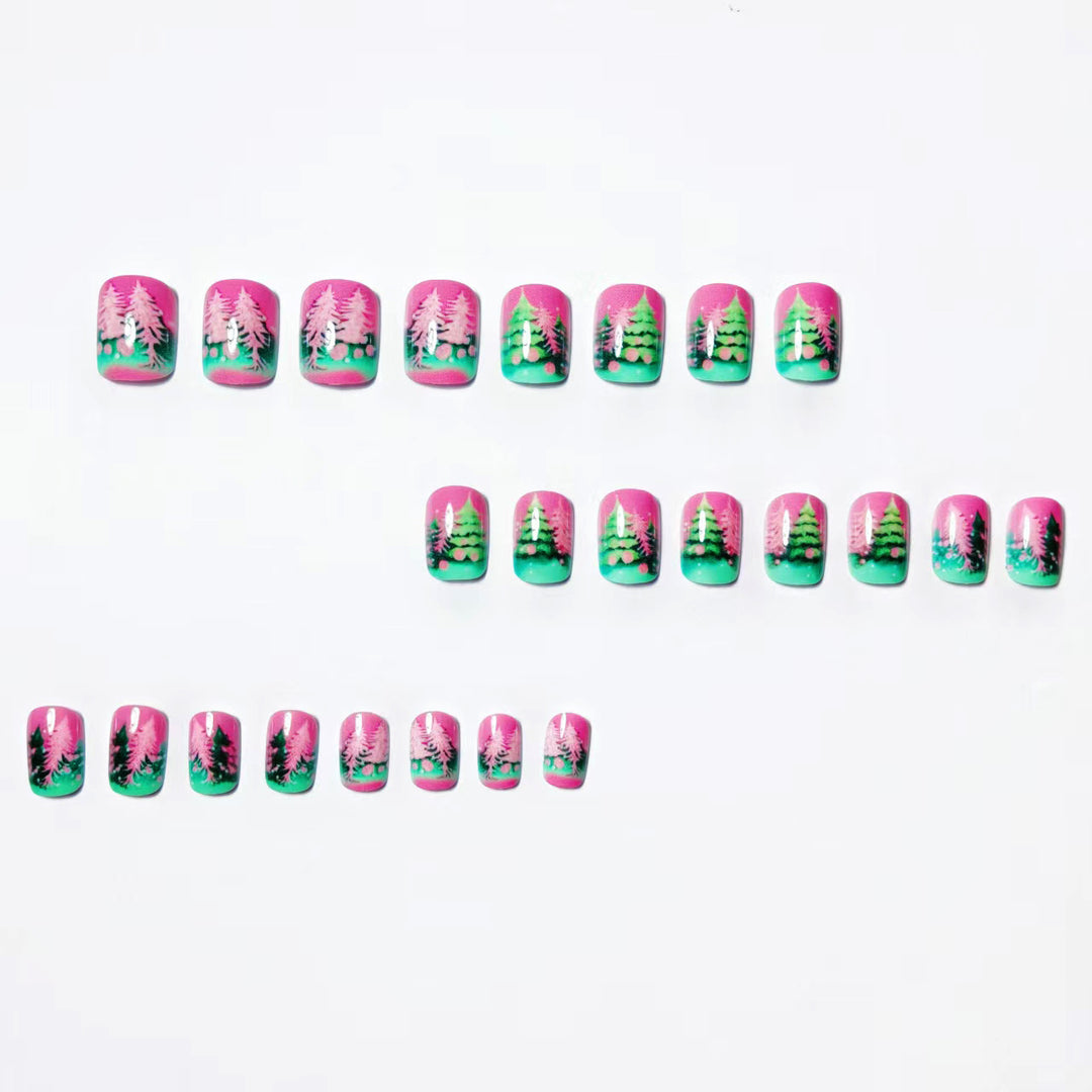 Seasonal Tree-Themed Nail Art Bowlift
