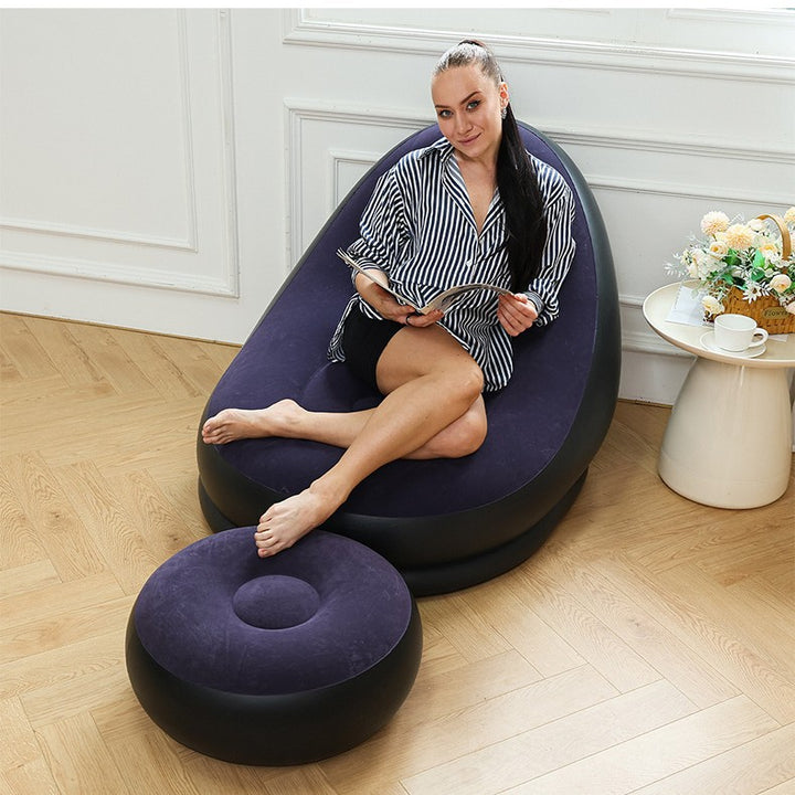 Women Inflatable Comfort Sofa with Ergonomic Backrest Bowlift
