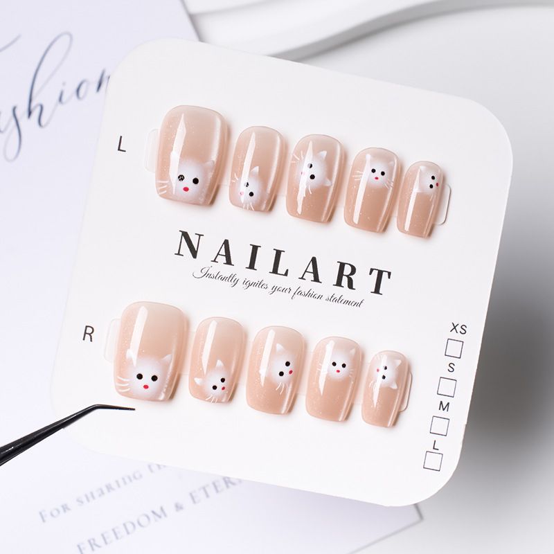 Cartoon-Themed Press-On Nails Bowlift