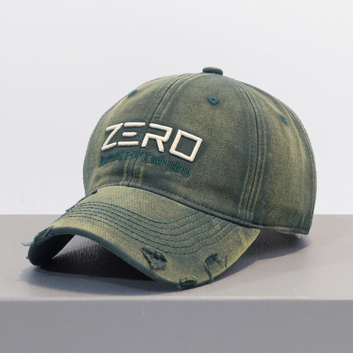 Men's Distressed Cotton Baseball Cap Bowlift 1784270076