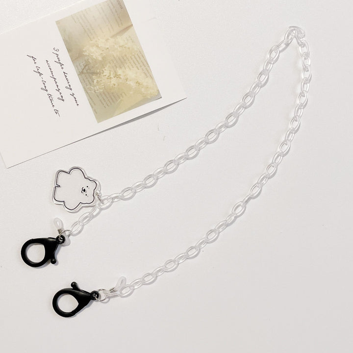 Glasses chain holder with cute bear pendant Bowlift