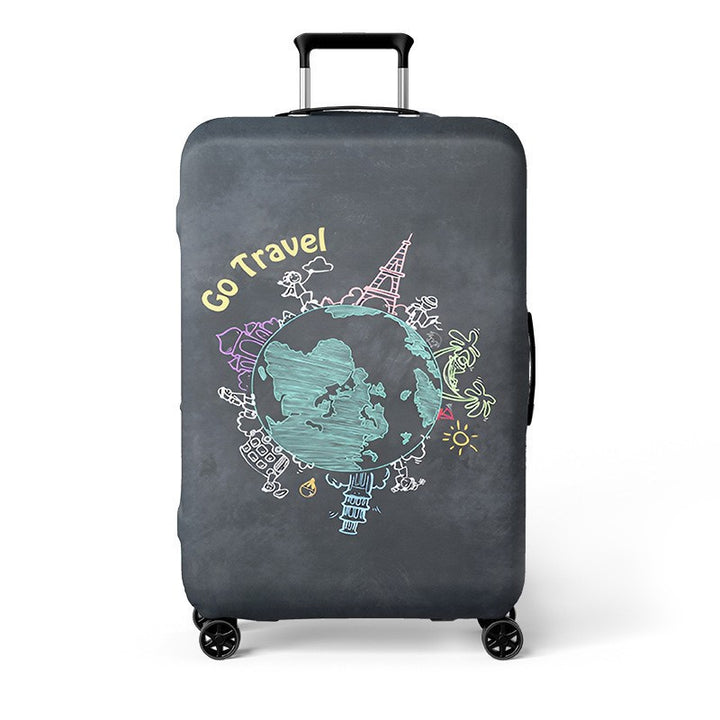 Women's Hard Shell Travel Suitcase with Creative Cat Design Bowlift