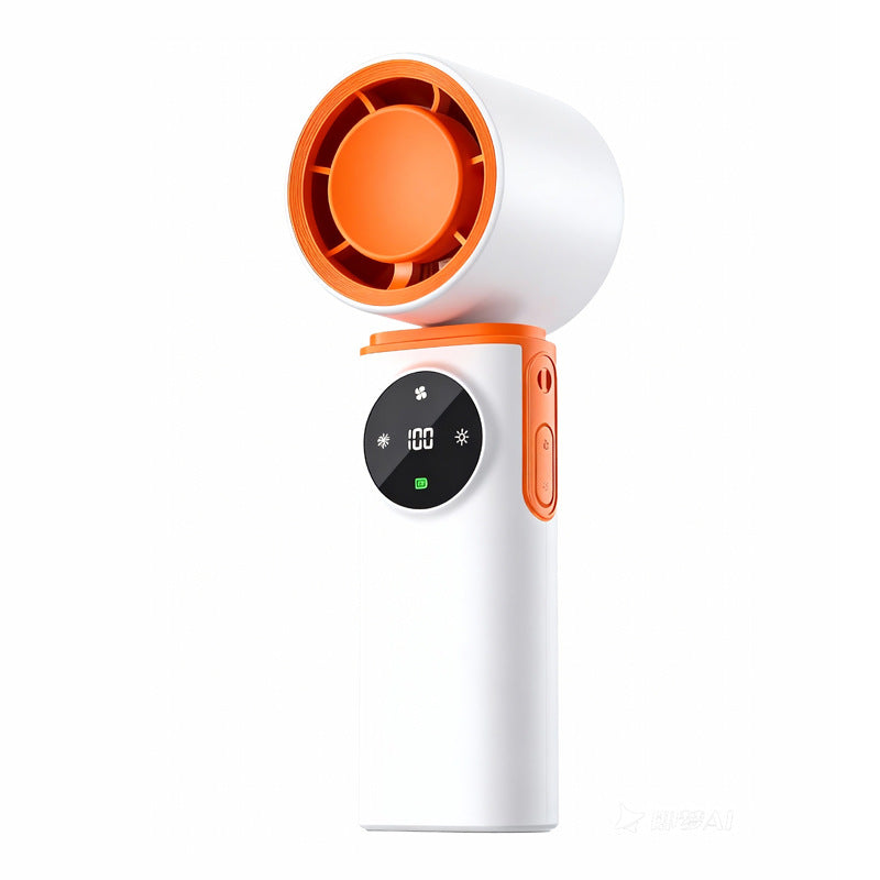 Women's Portable USB Mini Fan with LED Display Bowlift