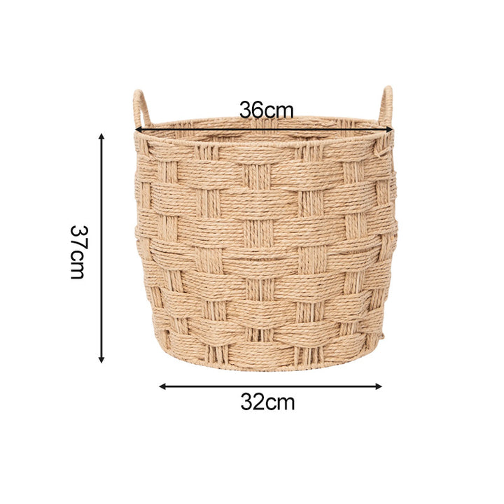 High-quality and decorative storage basket with braided structure