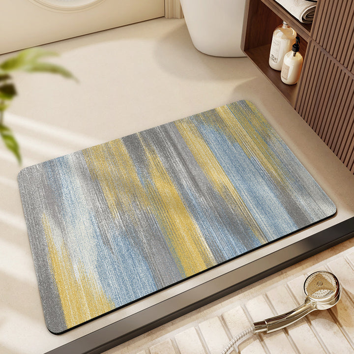 Floral Print Bath Mat Bowlift
