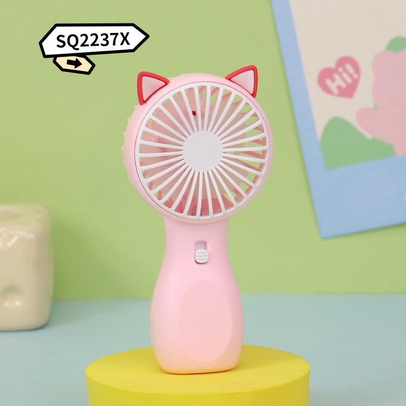 Women Portable Handheld Fan with Animal Motif Bowlift