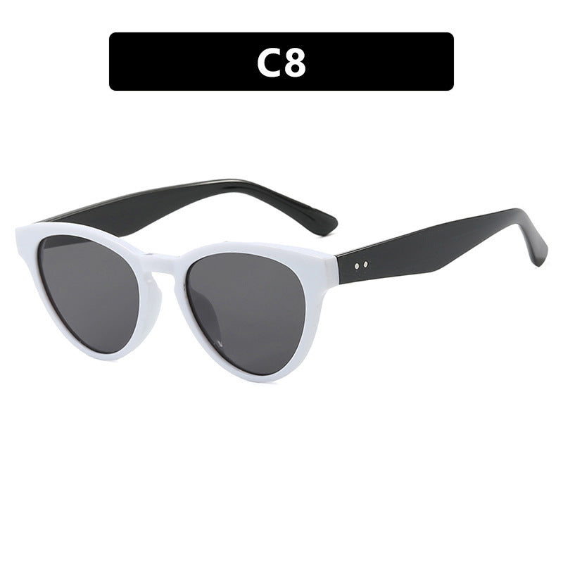 Women's Cat-Eye Sunglasses with UV Protection and Fashionable Frame Bowlift