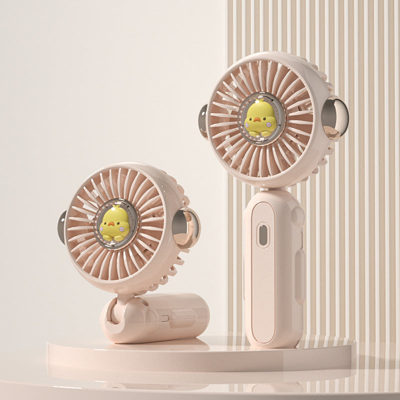 Women's Portable Handheld Fan with Creative Animal Design Bowlift