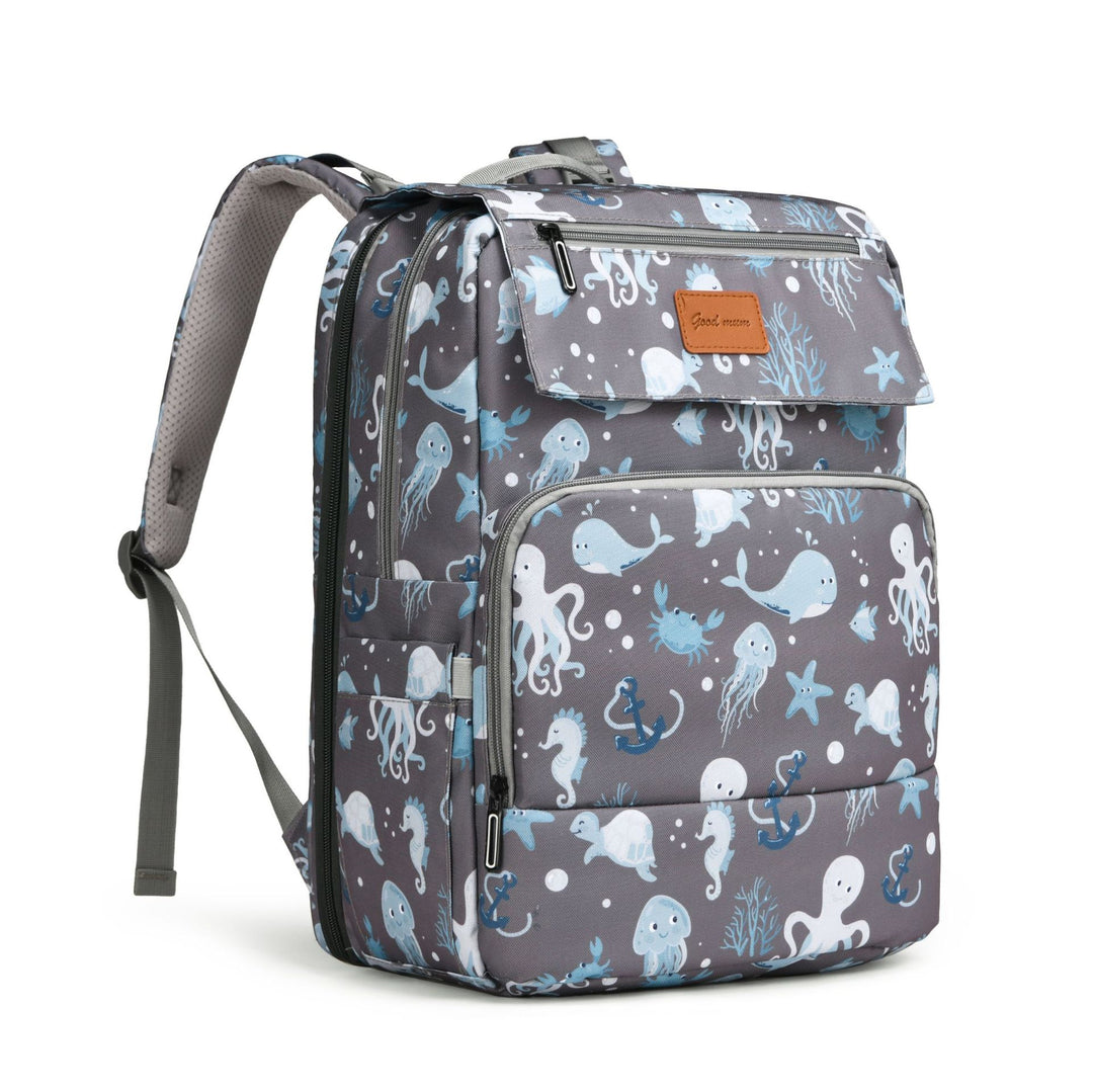 Dinosaur Print Multi-Functional Backpack Bowlift
