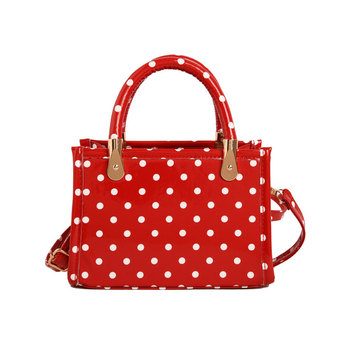 WoChic Polka Dot Handheld Satchel Bag Bowlift