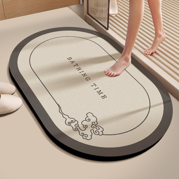 Absorbent Bathroom Floor Mat Bowlift