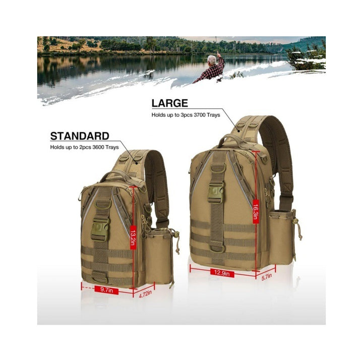 Multifunctional Fishing Backpack Bag with Integrated Accessory Compartments Bowlift
