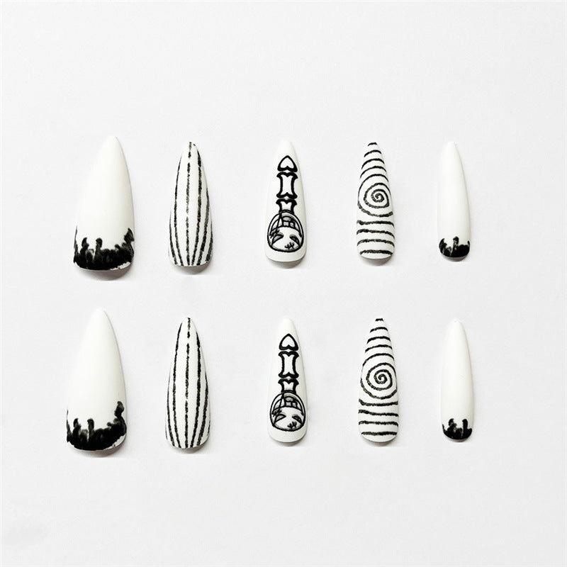Artistic Thematic Press-On Nail Enhancements Bowlift
