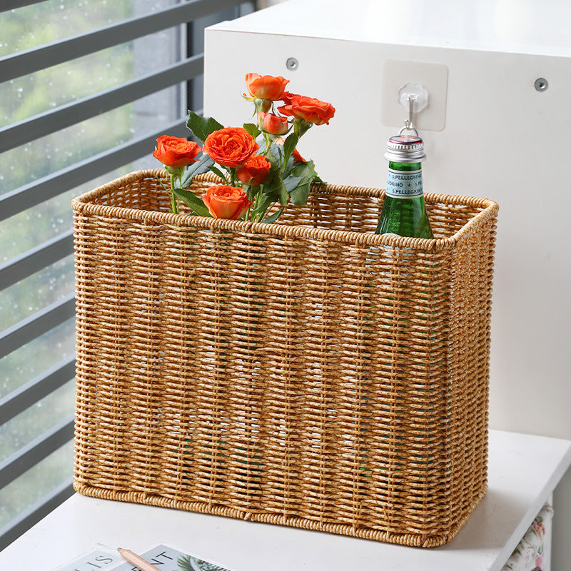 Unisex Rectangular Handwoven Storage Basket Bowlift