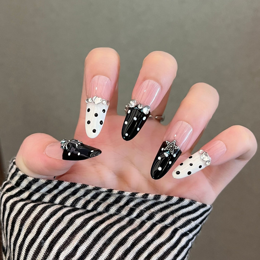 3D Embellished Press-On Nail Art Set Bowlift
