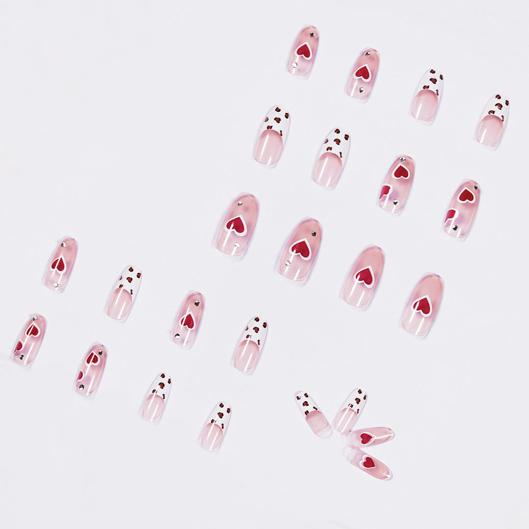 Artistic Nail Art with Heart Design Bowlift