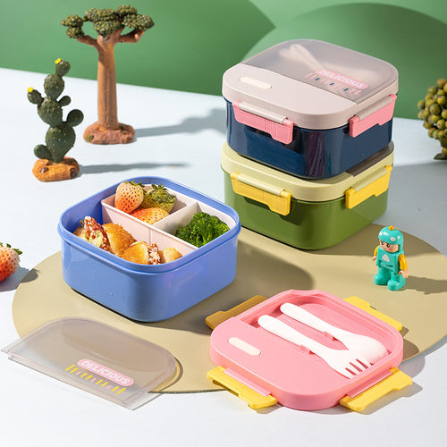 Versatile Leak-Proof Lunch Box with Utensils