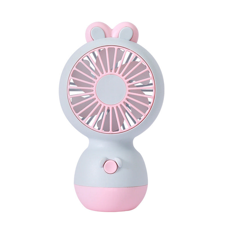 Women's Portable Hand Fan with Cute Animal Ear Design Bowlift