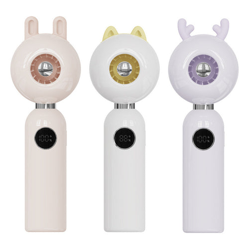 Ladies portable hand fan in reindeer design Bowlift