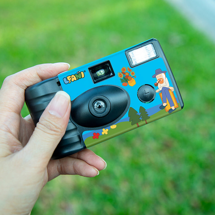 Playful Illustrated Disposable Camera Bowlift