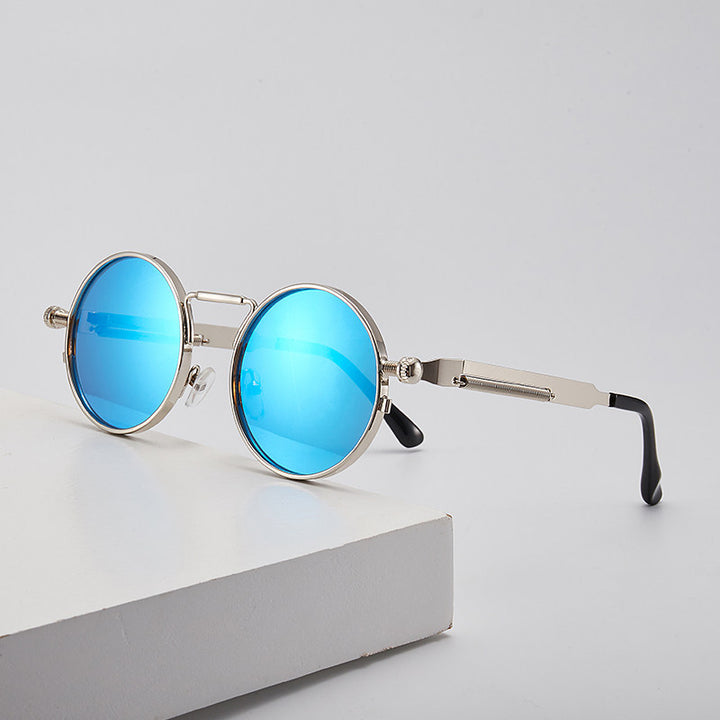 Women elegant round metal glasses Bowlift