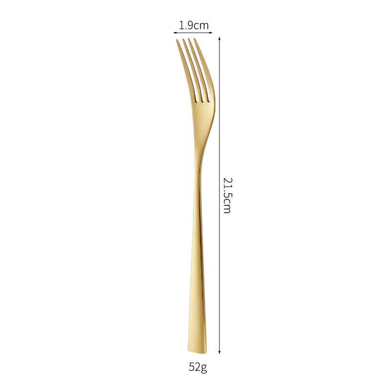 Elegant dessert knife with curved handle Bowlift