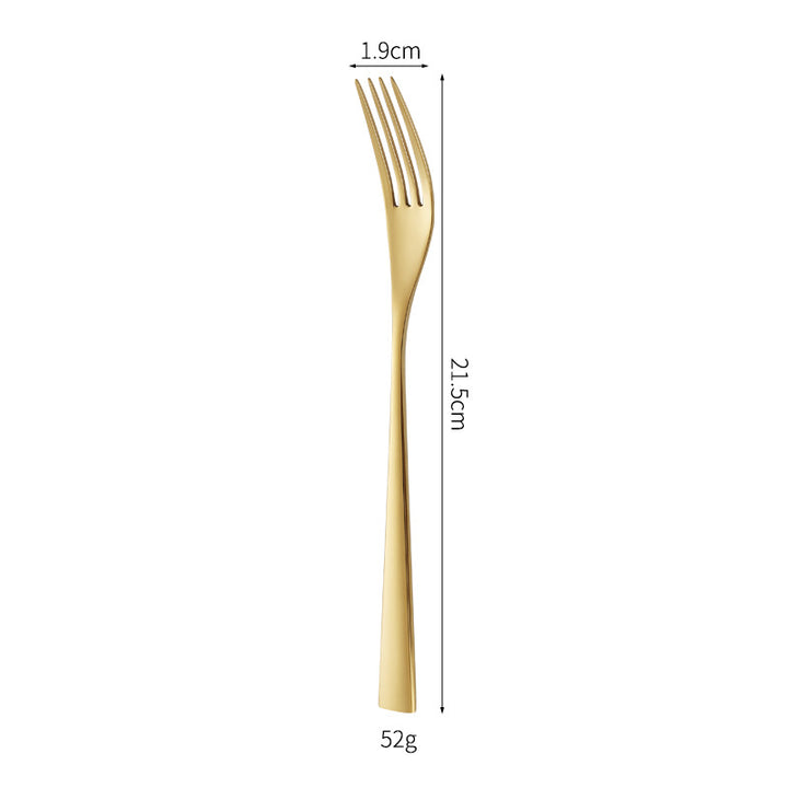 Elegant dessert knife with curved handle Bowlift