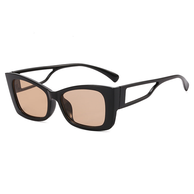 Ladies trendy geometric sunglasses with square frame Bowlift