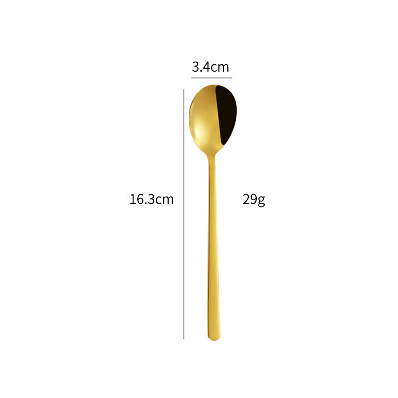 Elegant dessert spoon with luxurious golden surface Bowlift