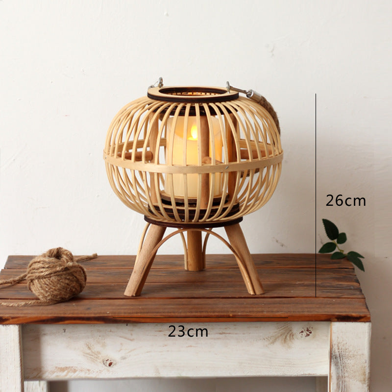 Stylish hanging lamp made of natural material Bowlift