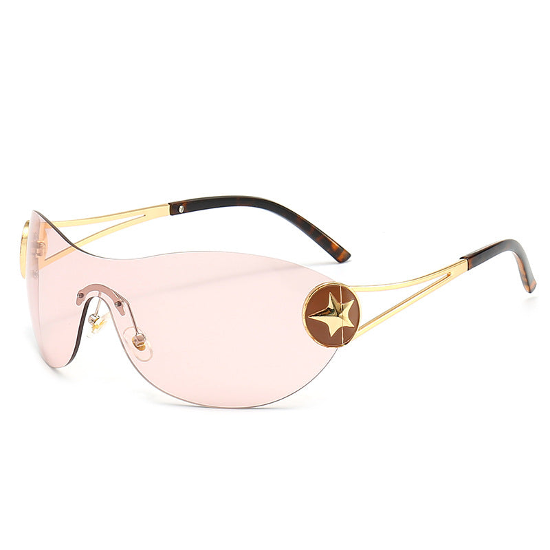 Women's fashionable sunglasses with transparent design and stylish accents Bowlift