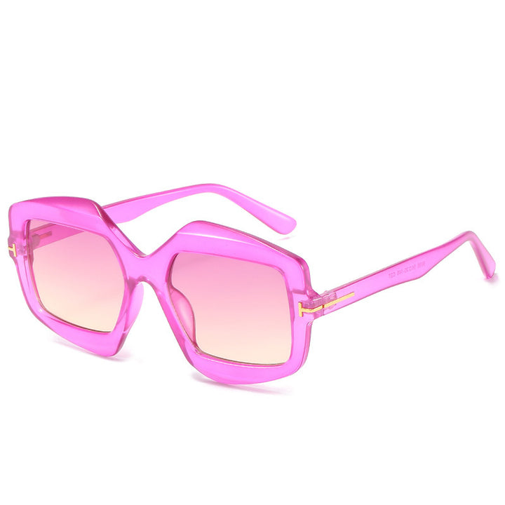 Bold Patterned Hexagonal Sunglasses Bowlift