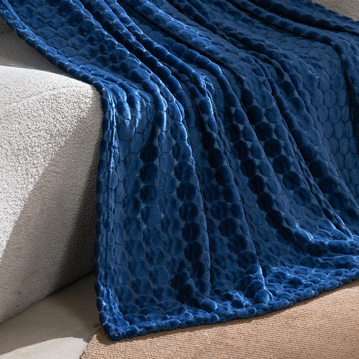 Women Luxurious Cozy Blanket with Textured Surface Bowlift